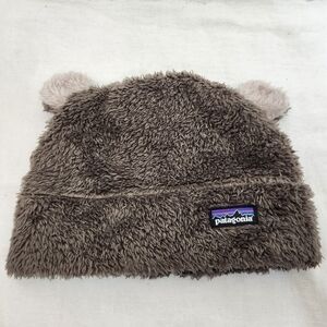 Patagonia Brown Fuzzy Furry Kids Hat Size 2T